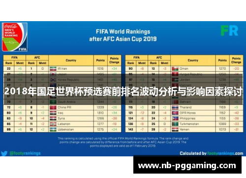 2018年国足世界杯预选赛前排名波动分析与影响因素探讨