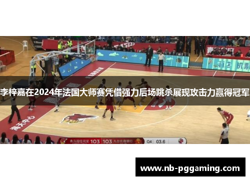 李梓嘉在2024年法国大师赛凭借强力后场跳杀展现攻击力赢得冠军